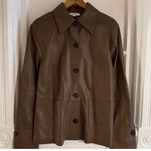 Vince Brown Leather Jacket